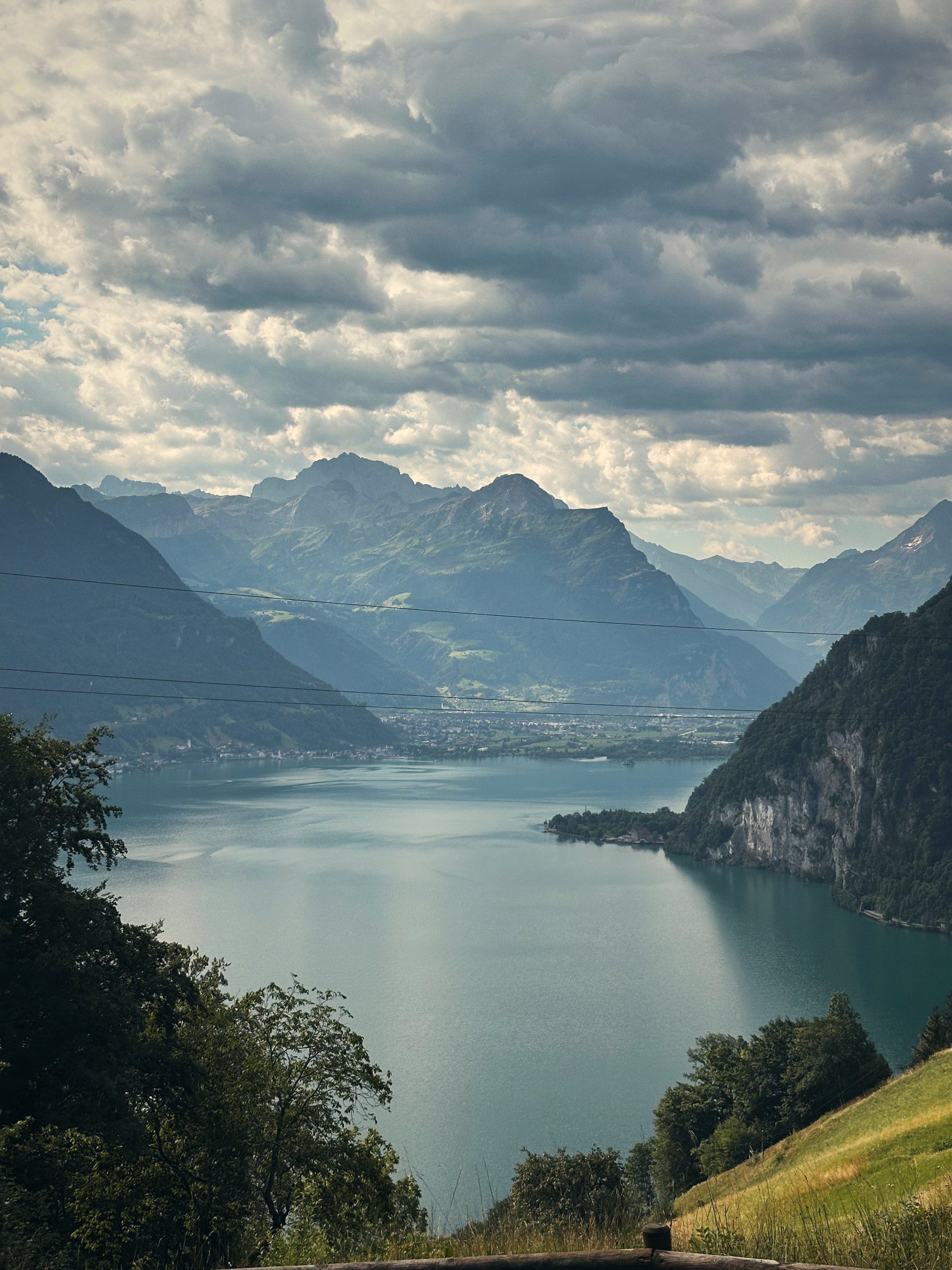 View over Lake Lucerne and the mountains
